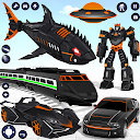 Shark Robot Car Transform Game
