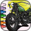 MotorBike Coloring Page