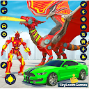 Flying Dragon Robot Car Games