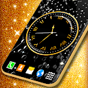 Black HD Clocks Live Wallpaper