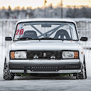 Drifting Lada VAZ Drift Racing