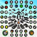 Police Tiger Robot Car Game 3D