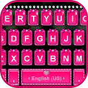 Pink Glamour girl Keyboard The