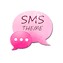 Pink Star GO SMS Theme