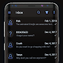 Cool black messenger theme