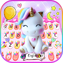 Rainbow Unicorn Smile Keyboard