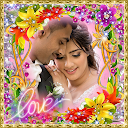 Lovely flower photo frame