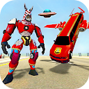 Police limo Zebra Robot 3D