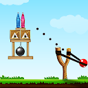 Bottle Shooter Slingshot Game