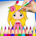 Princess coloring book for kid