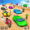 Mega Ramp Superhero Car Game