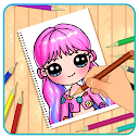 Learn to draw a cute girl
