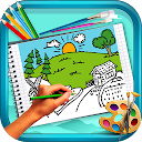 Scenery Coloring Book