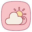 Pink Weather Icons for Chronus