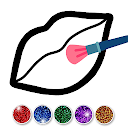 Glitter Lips coloring