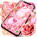 Pink rose gold live wallpaper