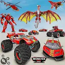 Monster Truck Game Robot Fight