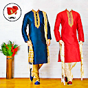 Men sherwani suit photo editor