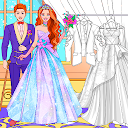 Wedding Coloring Dress Up Game