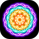 Glow Magic Doodle kaleidoscope