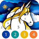 Unicorn Color by Number Book
