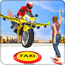 Futuristic Flying Bike Taxi Si