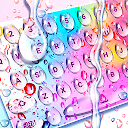 Color Rain Water Keyboard Live
