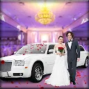 Wedding City Limo Car Driving