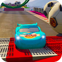Superhero Car Race: Mega Ramp