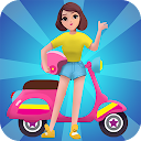 Girls run bike: Real racing
