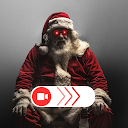 evil santa claus video call