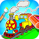 Train Coloring Book Game