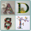 Stylish Alphabet QuillingPaper
