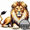 Animal Pixel Art Coloring Book