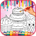 Cute Sweet Food Coloring Book