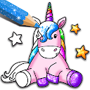 Unicorn Coloring Book Glitter