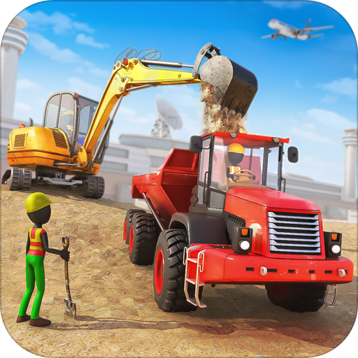 Stickman Airport Construction Excavator Simulator