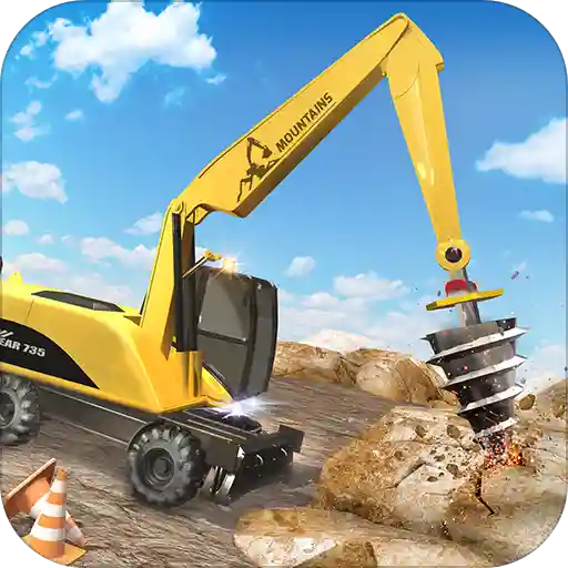 Heavy Bulldozer Crane Drill Stone