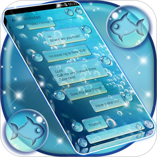 Water Bubbles SMS Theme