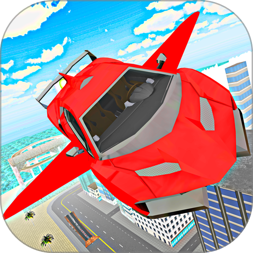 Sports Car Flying 2050