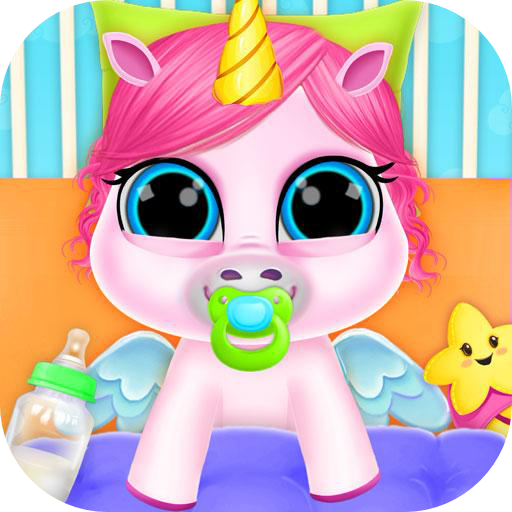 Unicorn Baby Pet Care Game
