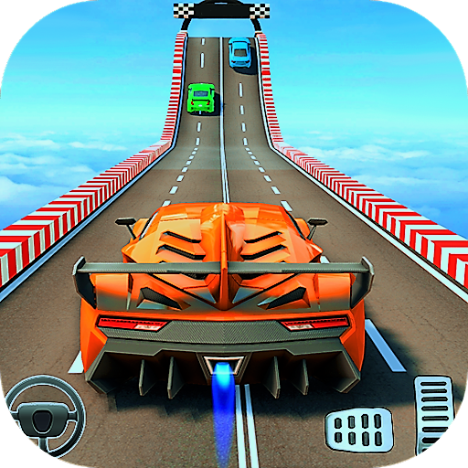 Neon Car Racing Game: Mega ramp Car Games