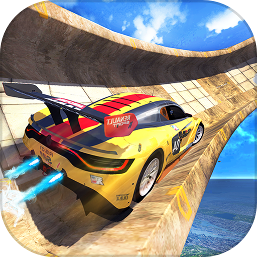 Stunt auto: Crazy track racing
