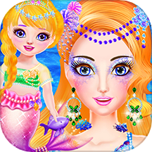 Mermaid Mom And Newborn Makeup