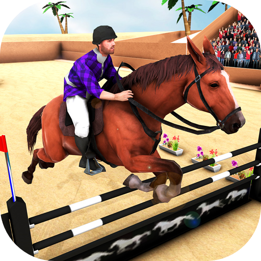 Mounted Horse Riding Show Jump Horse Racing Games For Free