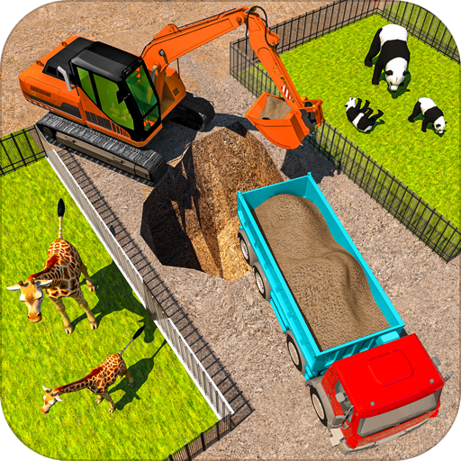 Zoo Construction: Heavy Excavator Truck Driving