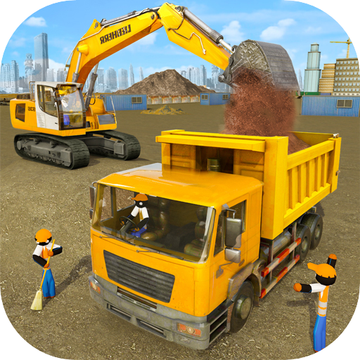 Stickman City Construction Excavator
