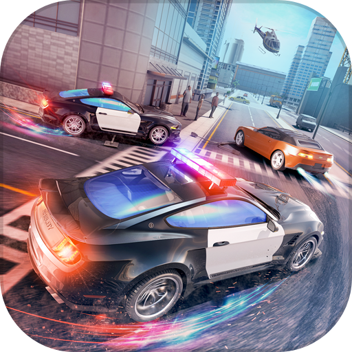 US Police Car Chase Race 2050