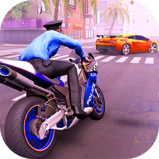 Police Bike Chase 2050