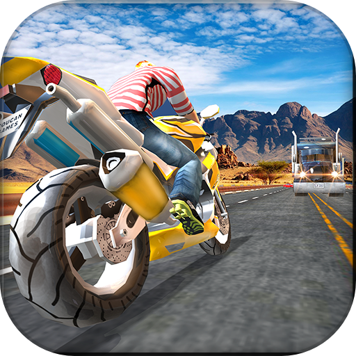 Bike Rider Highway Traffic
